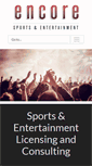 Mobile Screenshot of encoresports.com